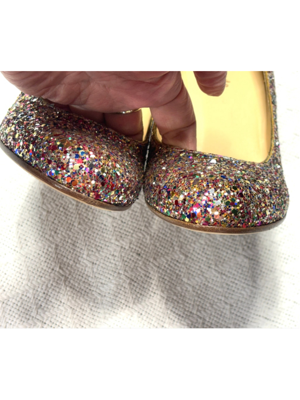 Kate Spade Karolina Multicolor Glitter Pumps Heels Size 9 EUC Dopamine Statement - Picture 5 of 11